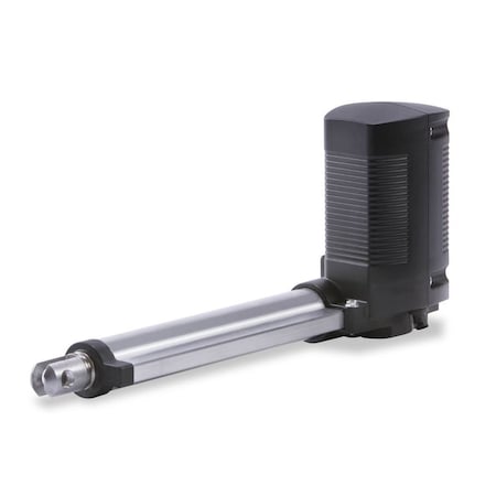 Linear Actuator, Small Housing, Coiled 2-Pin, 6000 N Force, 100mm Stroke, 9-13mm/s, 24 VDC